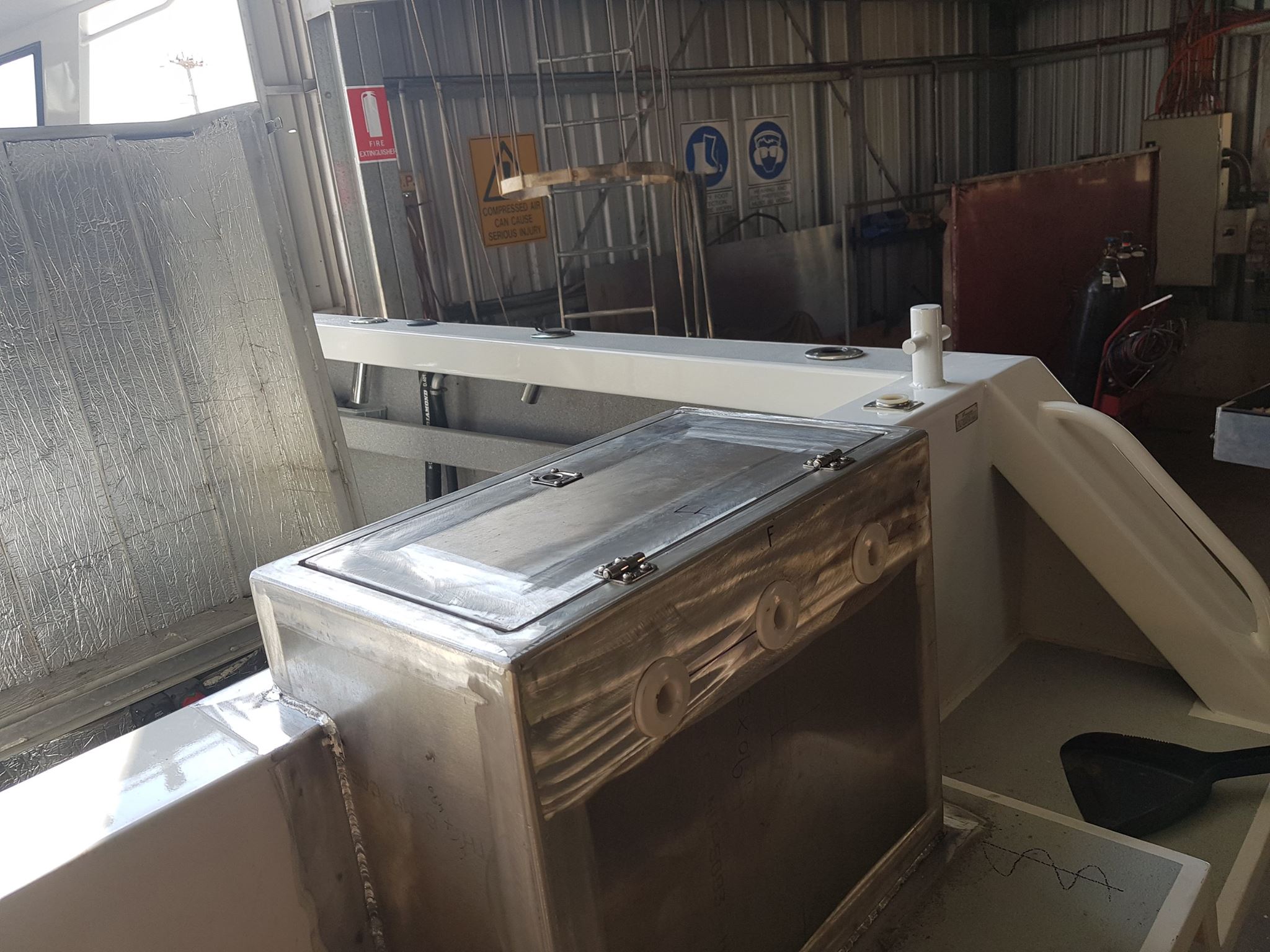Live bait tank retrofit installed