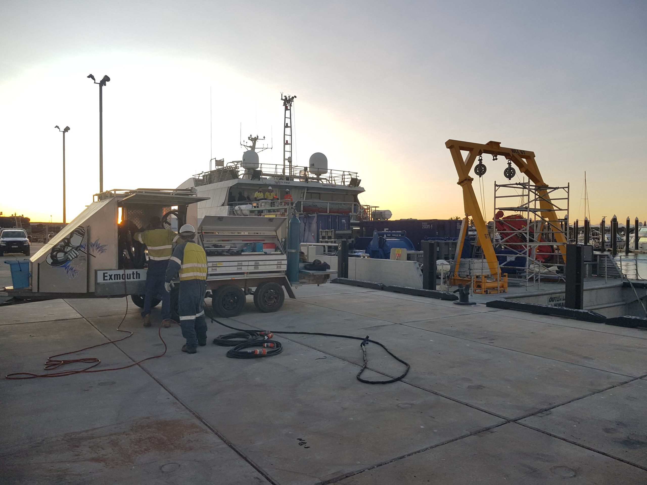Marine sea fastening welding project