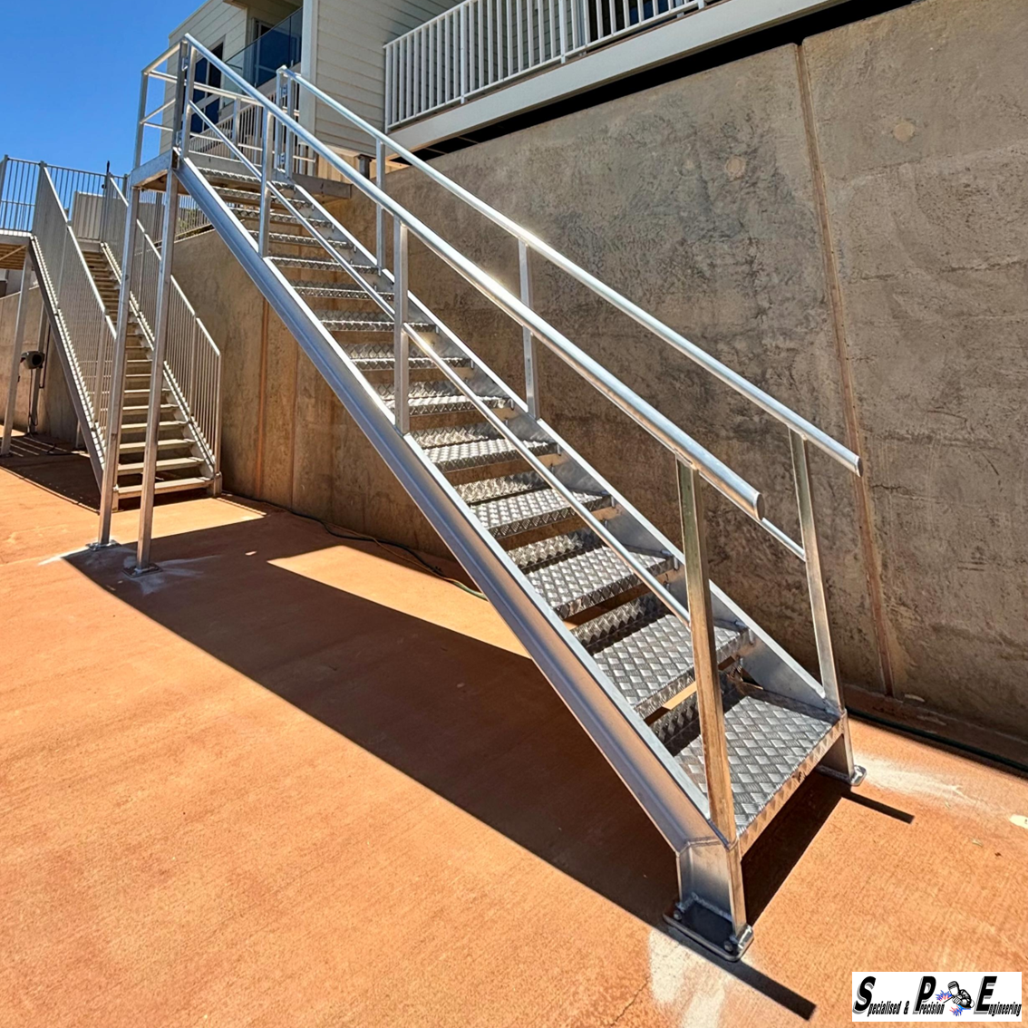 Custom aluminium staircase fabrication in Exmouth