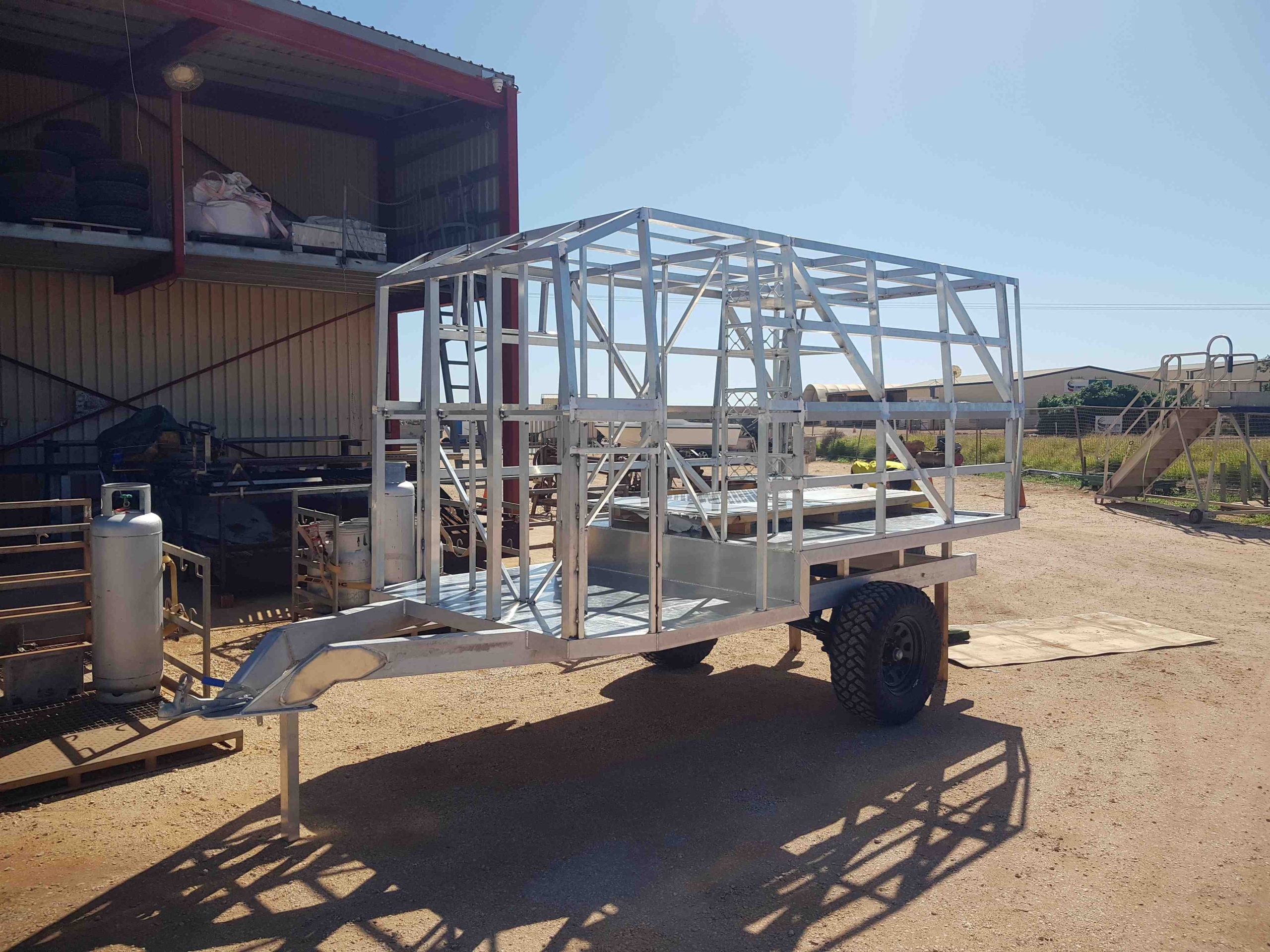 Custom aluminium toy hauler trailer Exmouth