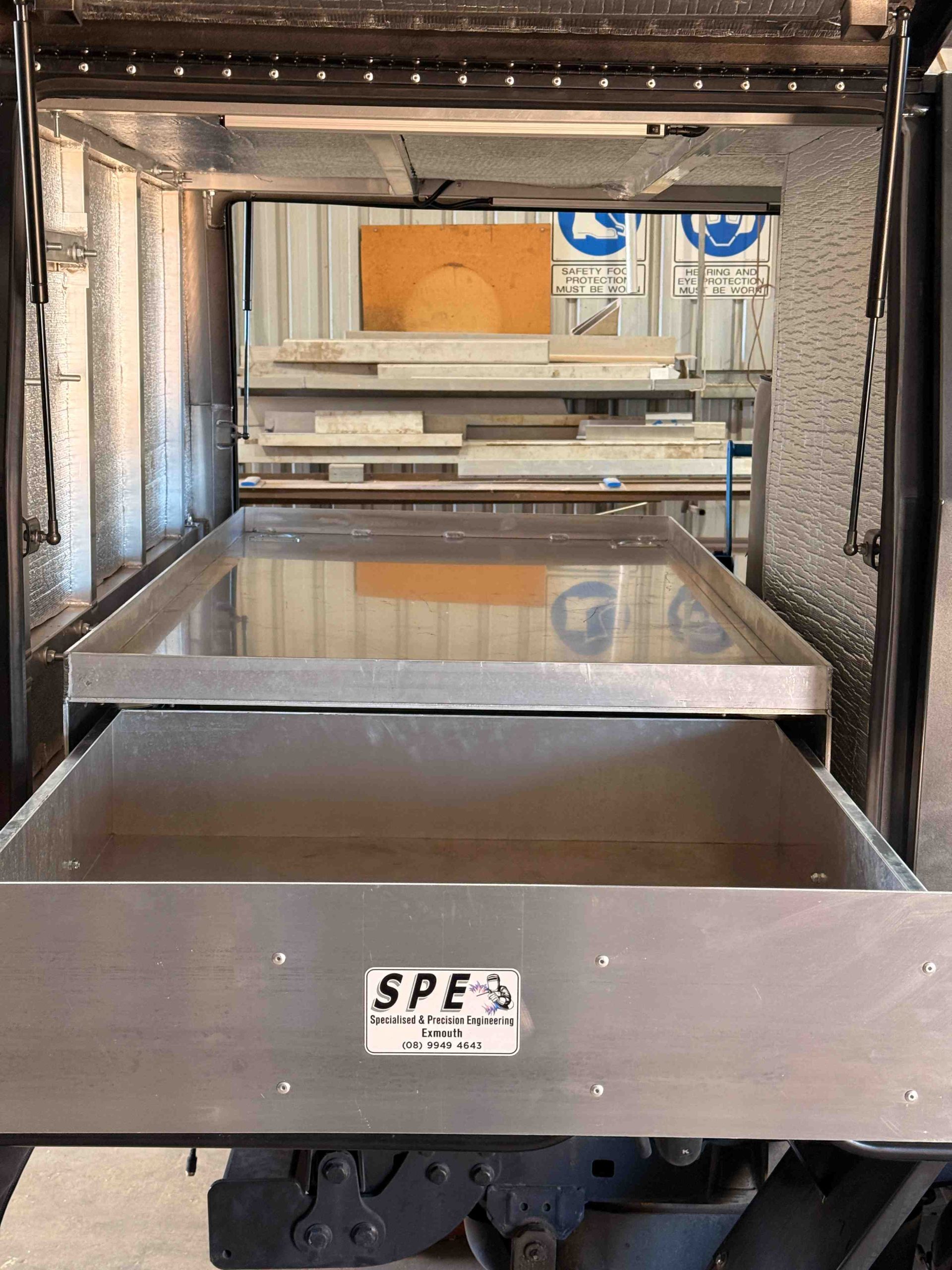 Custom drawers and ute canopy storage project